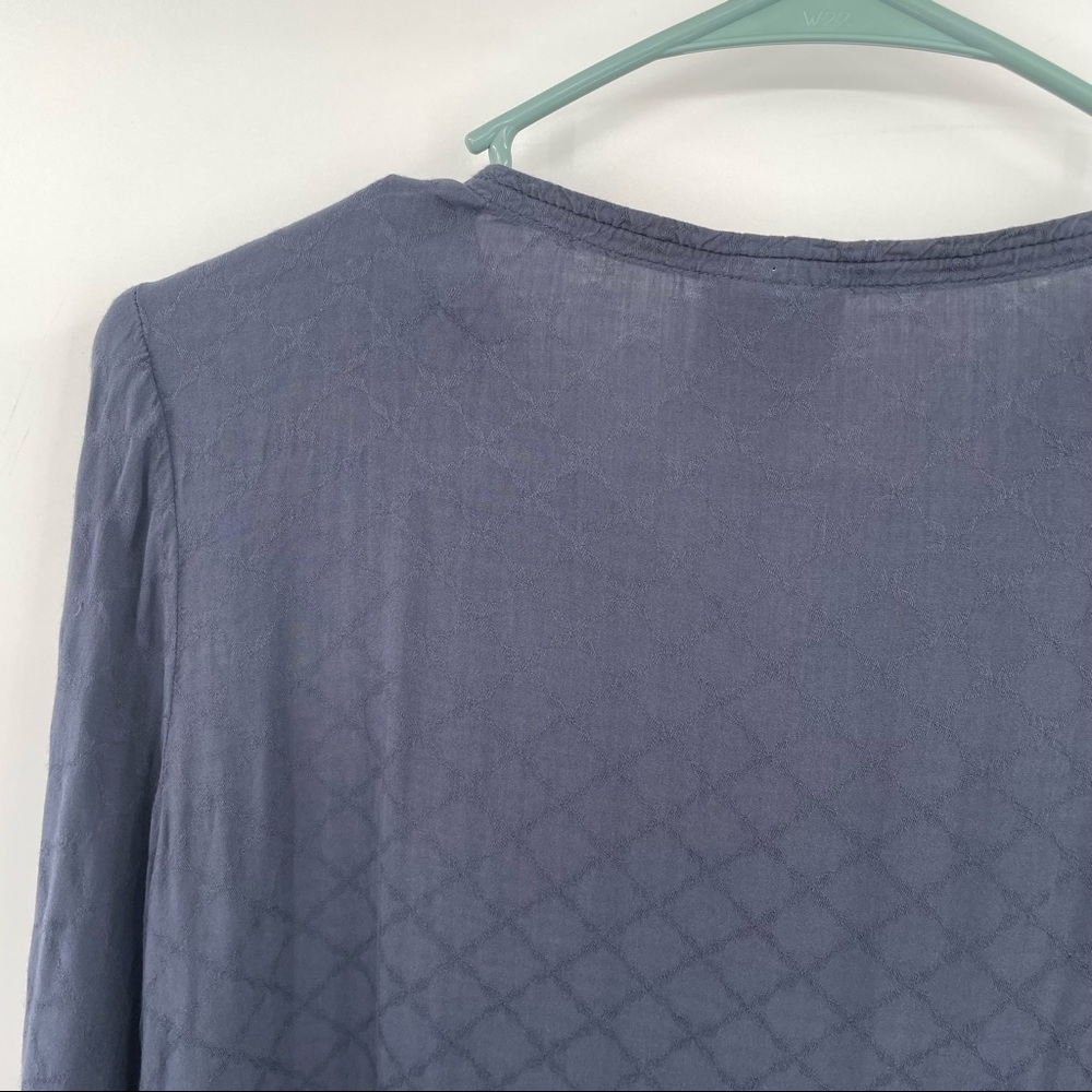 Knox Rose Purple / Blue  Embroidered Boho Top - Picture 10 of 13
